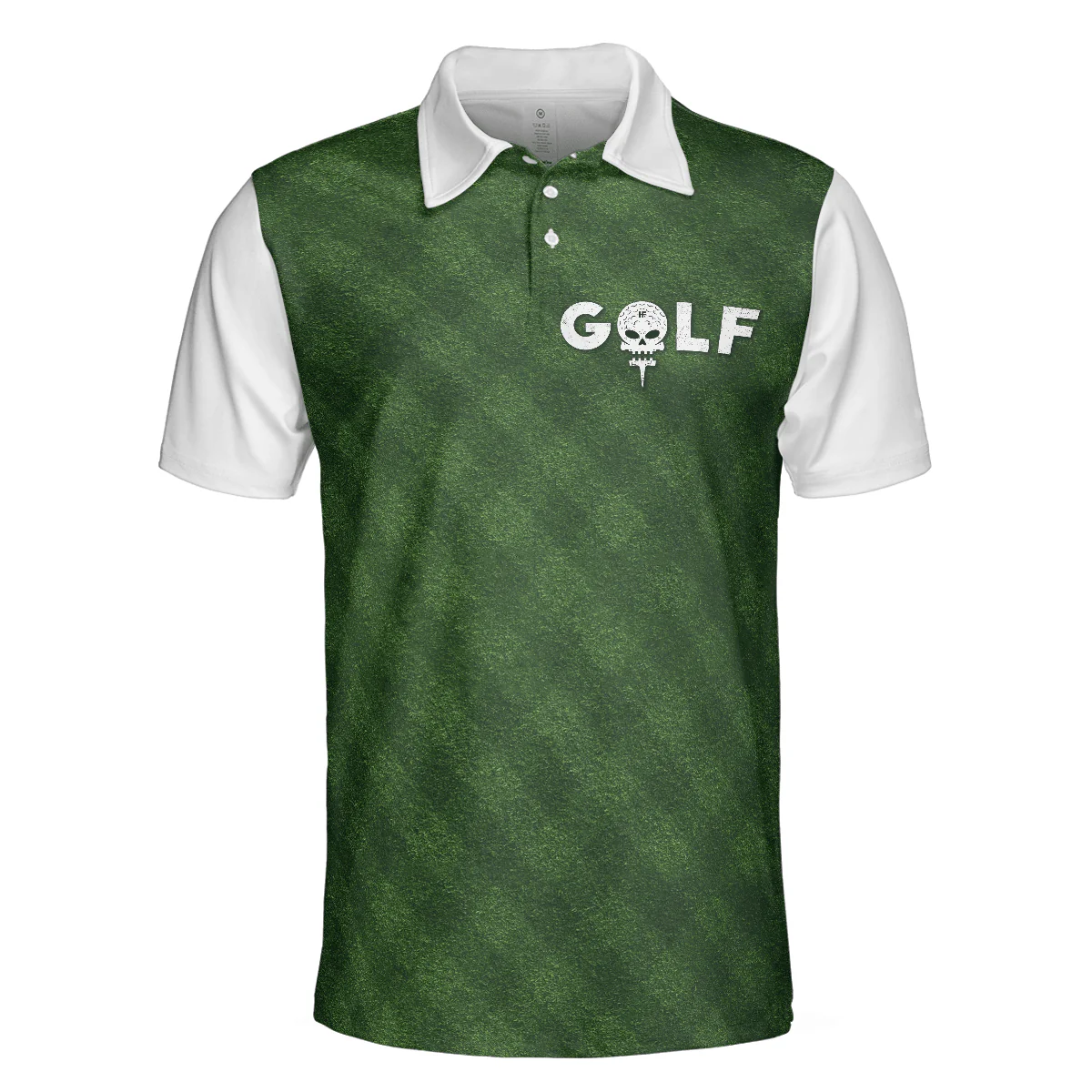 Men Golf Polo Shirt - Golf Green Background Men Polo Shirt, Classic Green Golf Shirt For Men Polo Shirt - Perfect Polo Shirt For Men, Golfers - Image 3