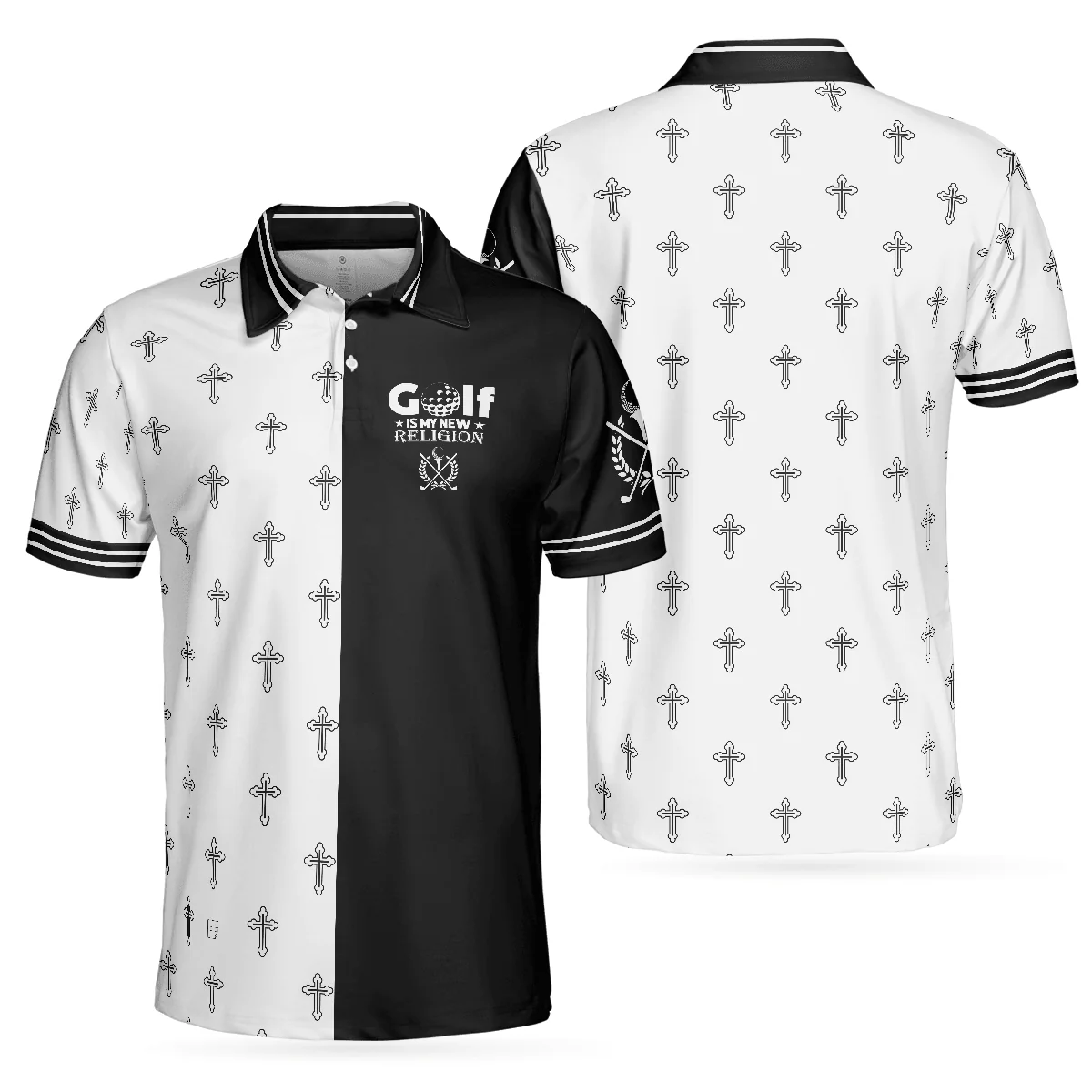 Men Golf Polo Shirt - Golf Is My New Religion Polo Shirt, Golf Gift For Men, Polo Shirt Gift For Men, Best Gift For Men Golfers