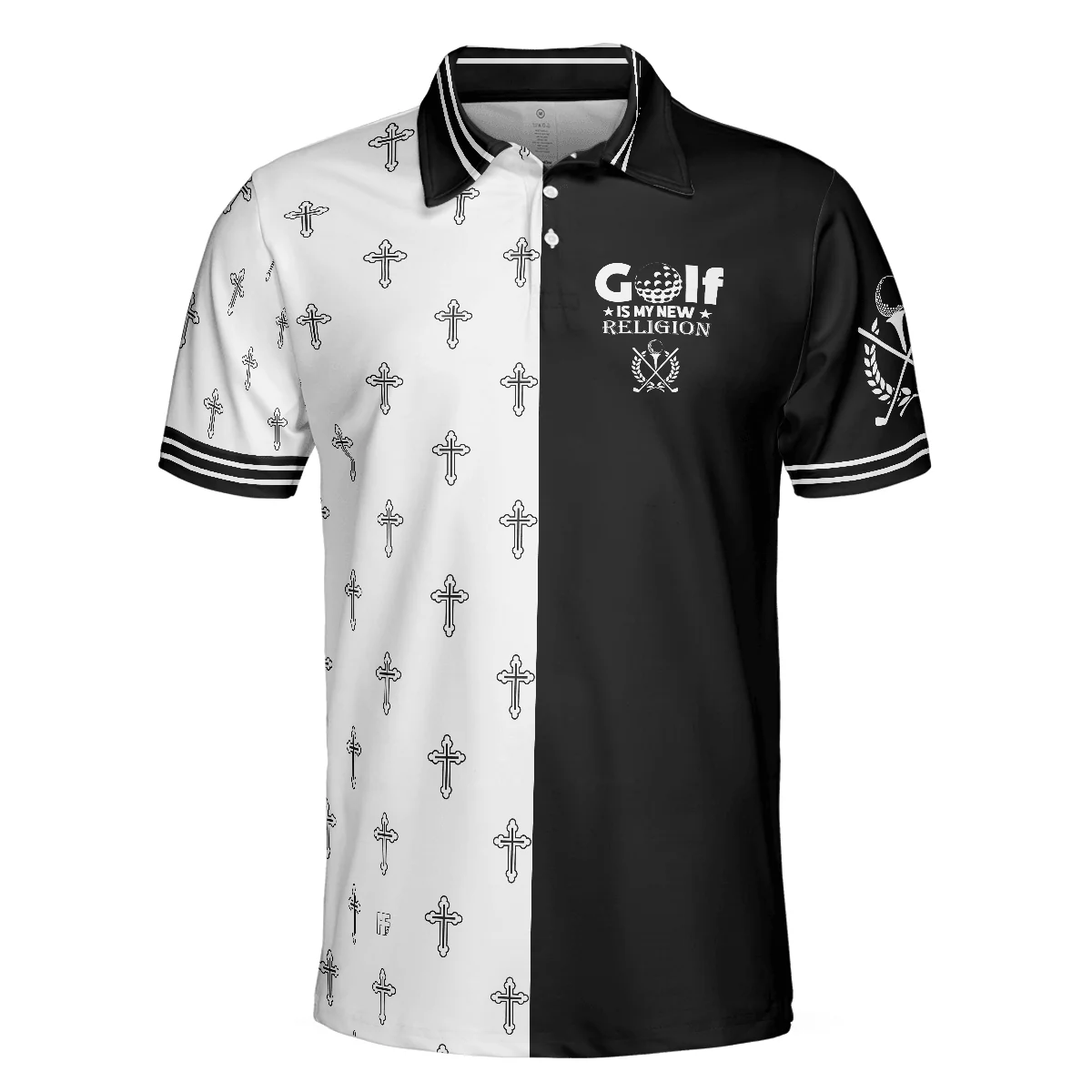 Men Golf Polo Shirt - Golf Is My New Religion Polo Shirt, Golf Gift For Men, Polo Shirt Gift For Men, Best Gift For Men Golfers - Image 3