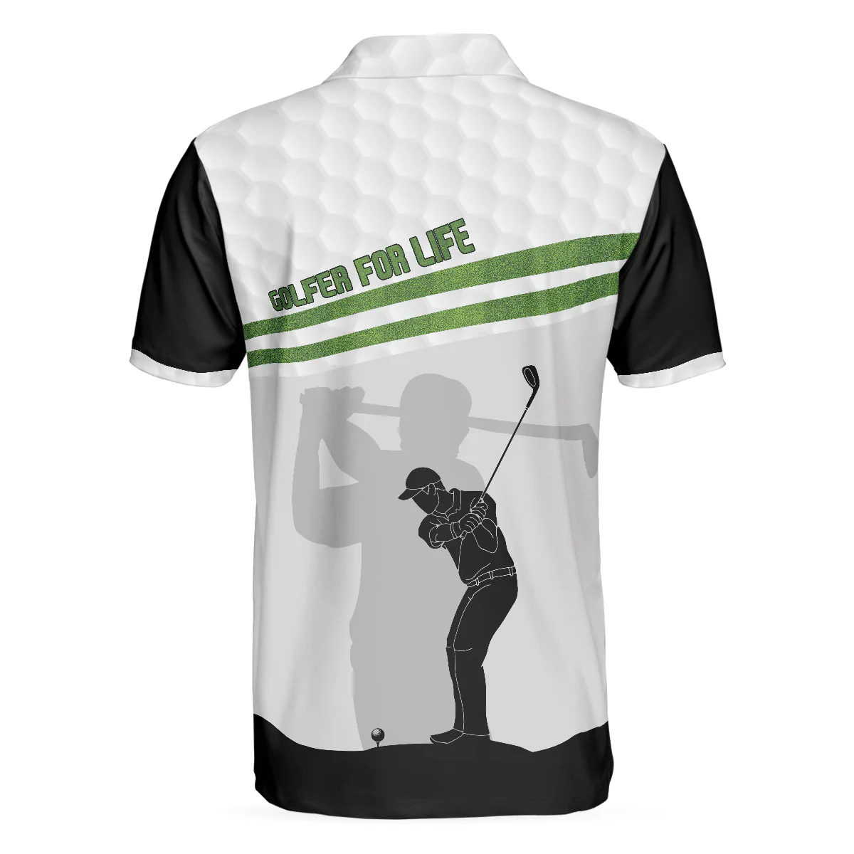 Men Golf Polo Shirt - Golfer For Life Golf Men Polo Shirt, Golf Swing Shirt For Male Golfers, Best Golf Shirt For Hot Weather, Best Gift For Golfers - Image 2