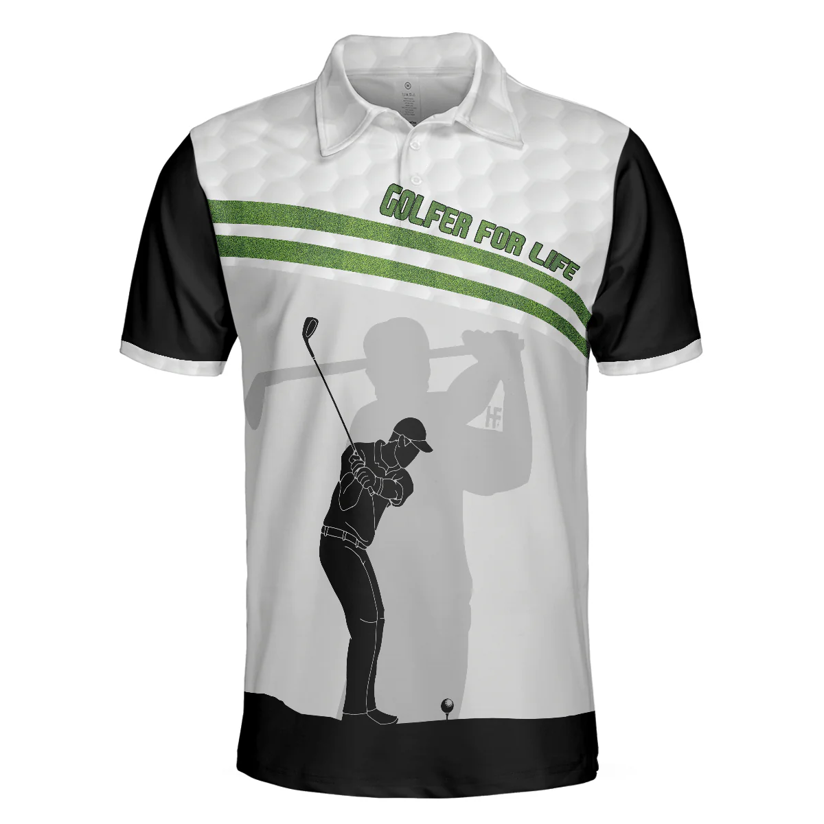 Men Golf Polo Shirt - Golfer For Life Golf Men Polo Shirt, Golf Swing Shirt For Male Golfers, Best Golf Shirt For Hot Weather, Best Gift For Golfers - Image 3