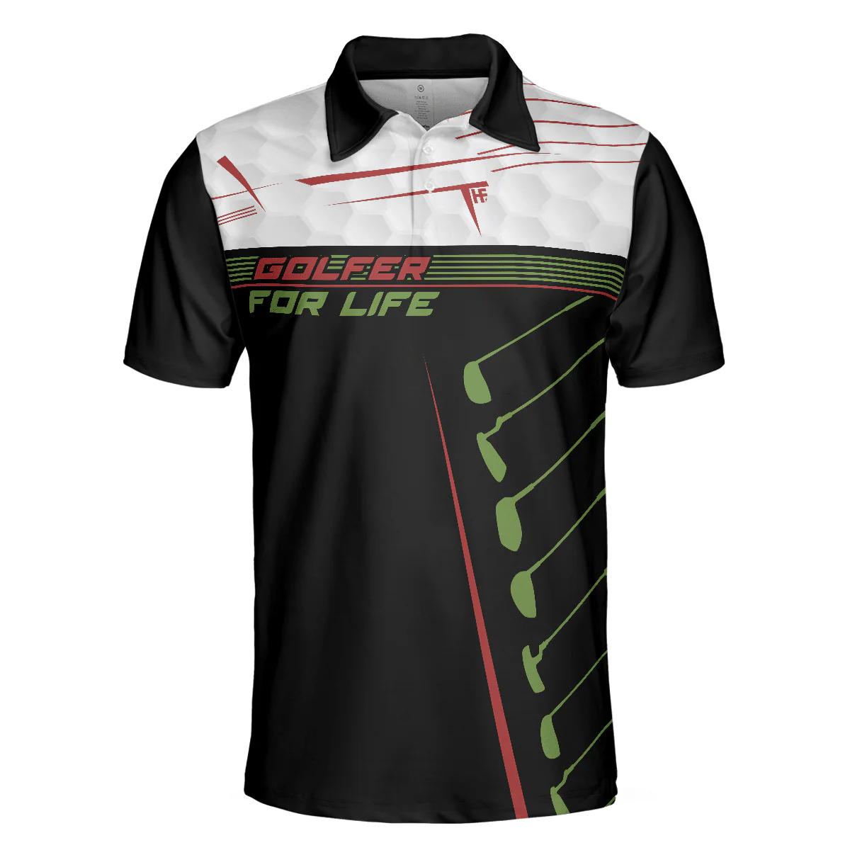 Men Golf Polo Shirt - Golfer For Life Sporty And Elegant Design Golf Men Polo Shirt, Active Golf Shirt Design, Best Gift For Men, Golfers - Image 3