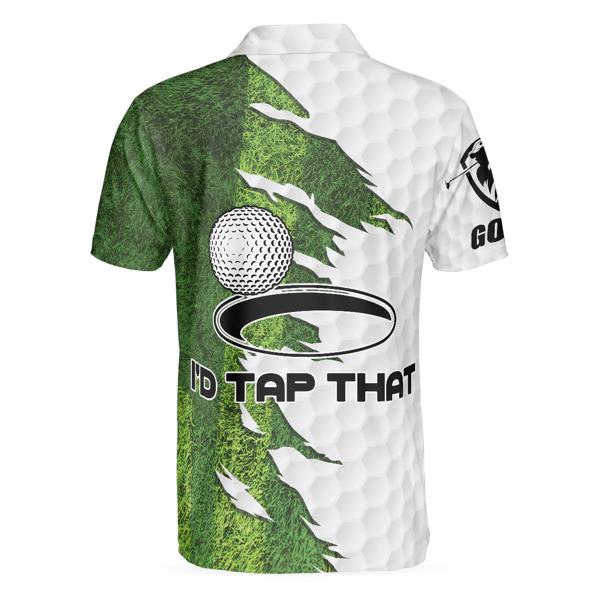 Men Golf Polo Shirt - Green Golf Course Polo Shirt, I'd Tap That Golf Polo Shirt For Men, Gift Idea For Male Players - Perfect Polo Shirt For Men, Golfers - Image 2