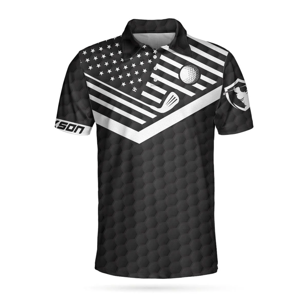 Men Golf Polo Shirt - I Hate Golf Nice Shot I Love Golf Custom Polo Shirt, Personalized Golf Pattern Polo Shirt, Best Golf Shirt For Men, Golf Lover - Image 4