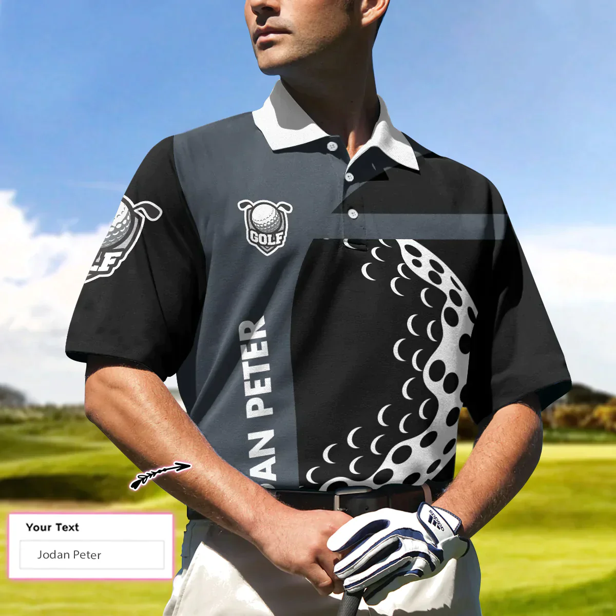 Men Golf Polo Shirt - Personalized Golf Men Polo Shirt, I Play Golf Because I Love It Shirt For Men Custom Polo Shirt For Men, Gift For Male Golfers