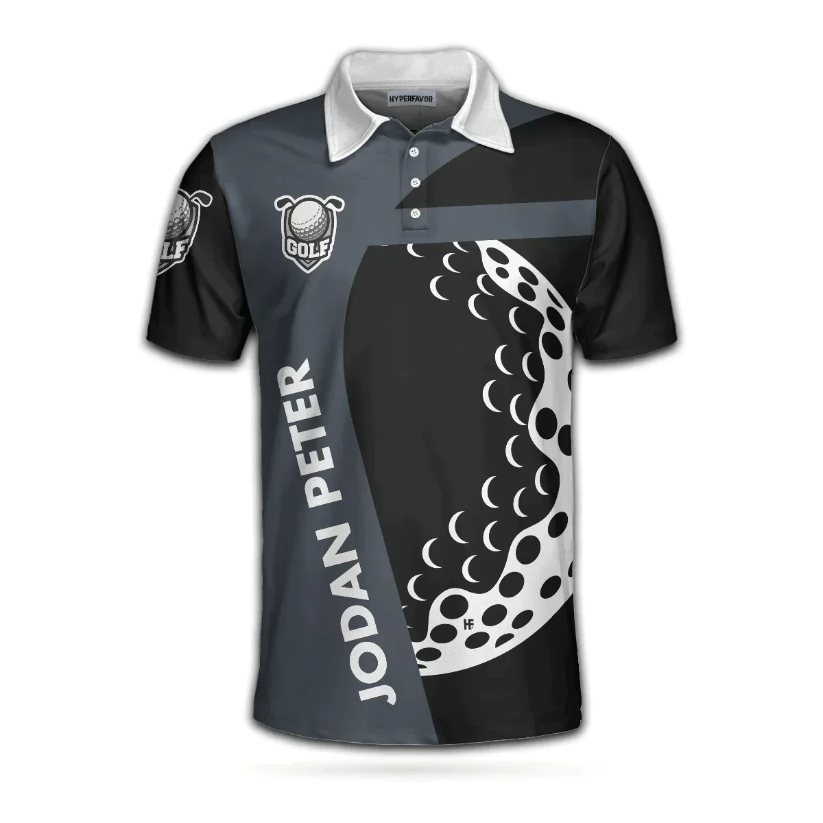 Men Golf Polo Shirt - Personalized Golf Men Polo Shirt, I Play Golf Because I Love It Shirt For Men Custom Polo Shirt For Men, Gift For Male Golfers - Image 2