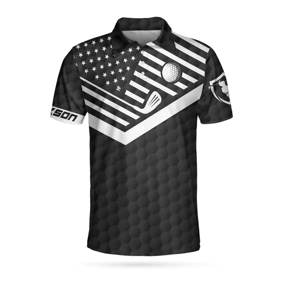 Men Golf Polo Shirt - This Is How We Roll Custom Polo Shirt, Personalized Black American Flag Polo Shirt, Camping Shirt For Men - Perfect Gift For Men - Image 2