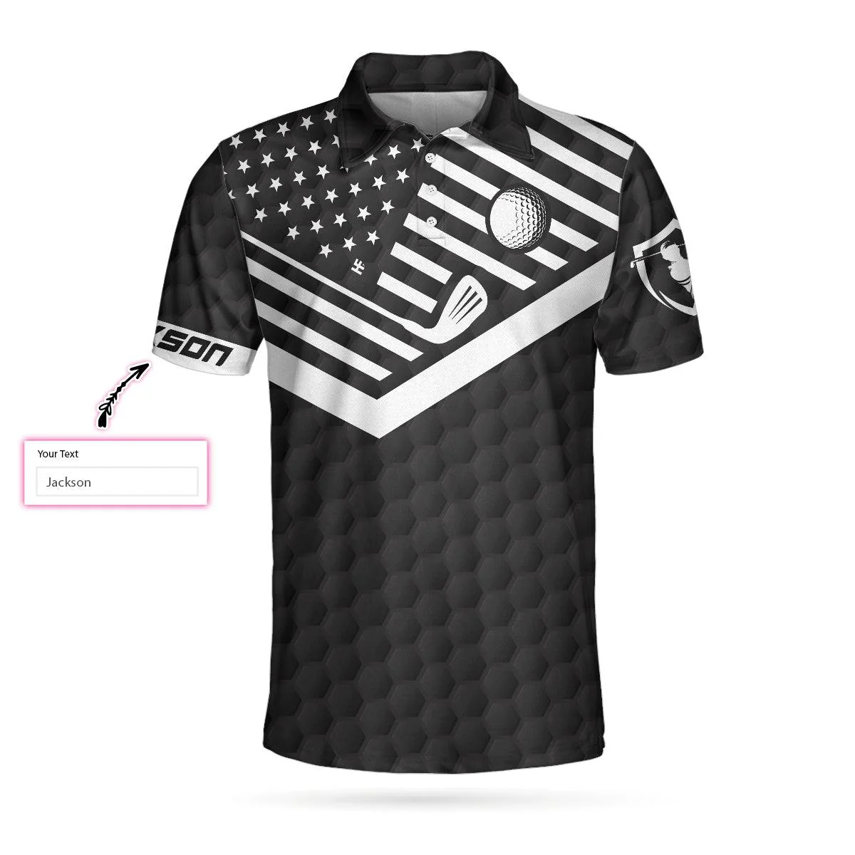 Men Golf Polo Shirt - This Is How We Roll Custom Polo Shirt, Personalized Black American Flag Polo Shirt, Camping Shirt For Men - Perfect Gift For Men - Image 4