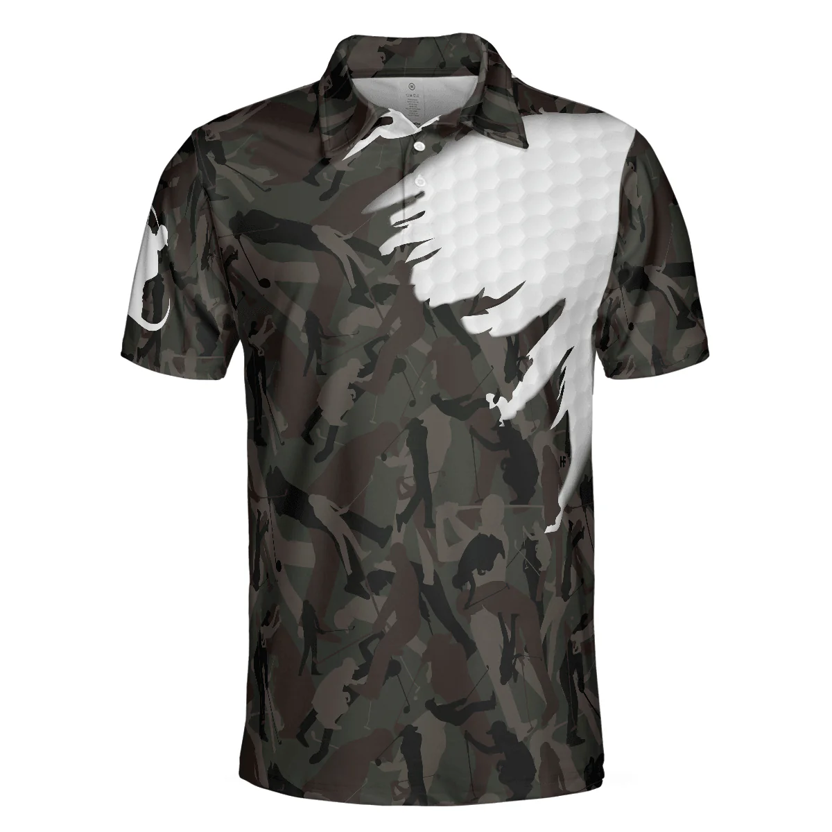 Men Golf Polo Shirt - Time Spent On Golf Course Polo Shirt, Camouflage Golf Shirt With Sayings, Best Golf Shirt - Perfect Gift For Women - Image 3
