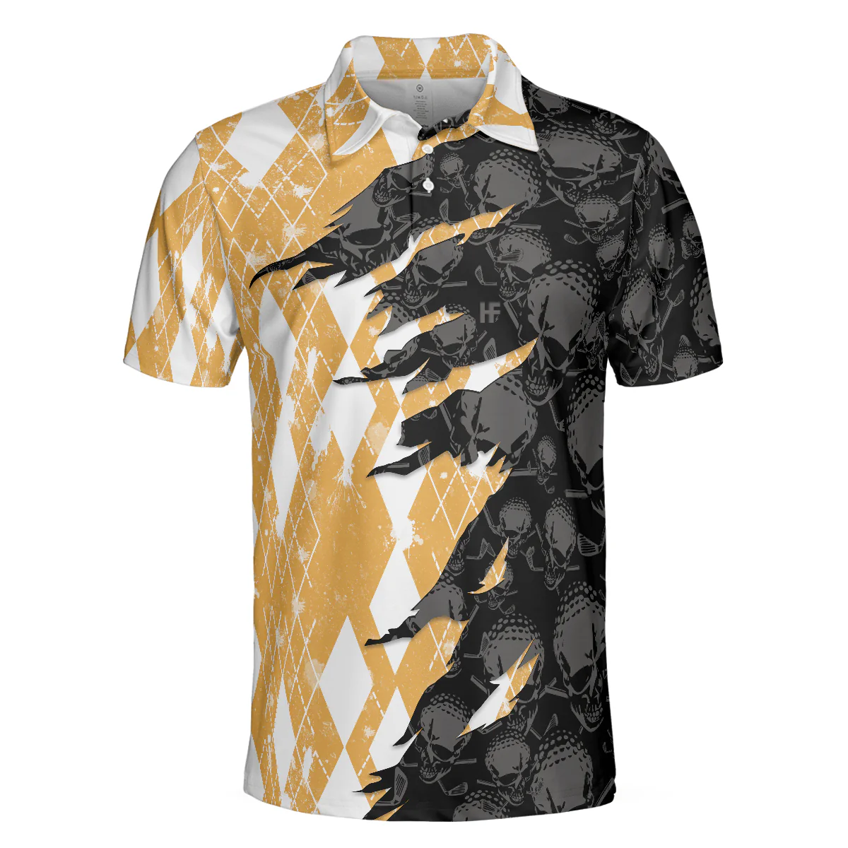 Men Golf Polo Shirt - Who Needs Therapy When You Have Beer & Golf Polo Shirt, Argyle Pattern Shirt Design For Drinking Golfers - Perfect Gift For Men - Image 3