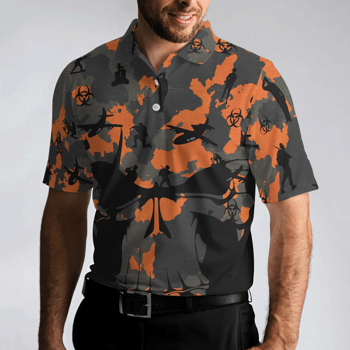 Men Polo Shirt - We Came Home And Death Came With Us Agent Orange Polo shirt, Thoughtful Gift Idea For Retired Veterans - Perfect Gift For Men, Veterans - Image 5