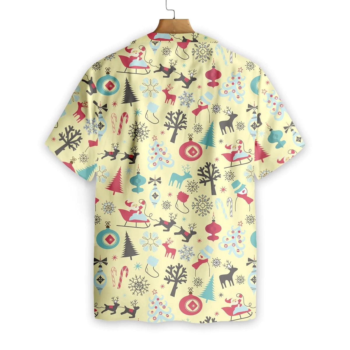Merry Christmas Pattern Hawaiian Shirt, Christmas Mascot Hawaiian Shirt - Perfect Gift For Lover, Friend, Family - Image 4