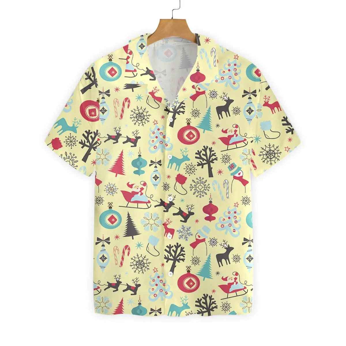 Merry Christmas Pattern Hawaiian Shirt, Christmas Mascot Hawaiian Shirt - Perfect Gift For Lover, Friend, Family - Image 5