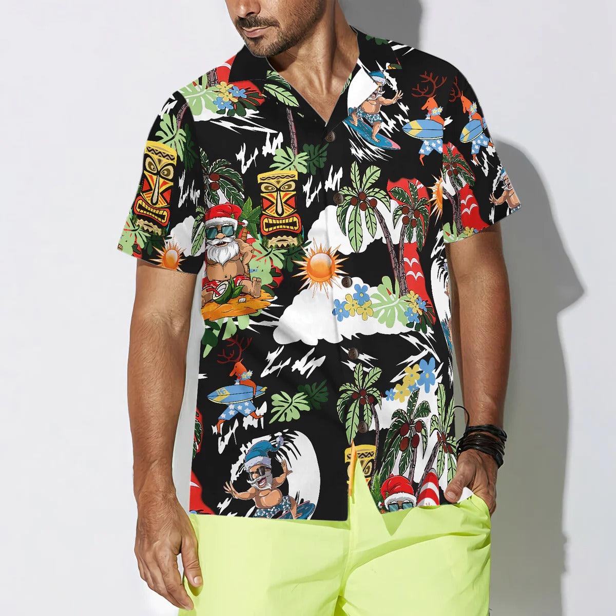 Merry Christmas Santa Claus Surf Hawaiian Shirt - Perfect Gift For Lover, Friend, Family - Image 2