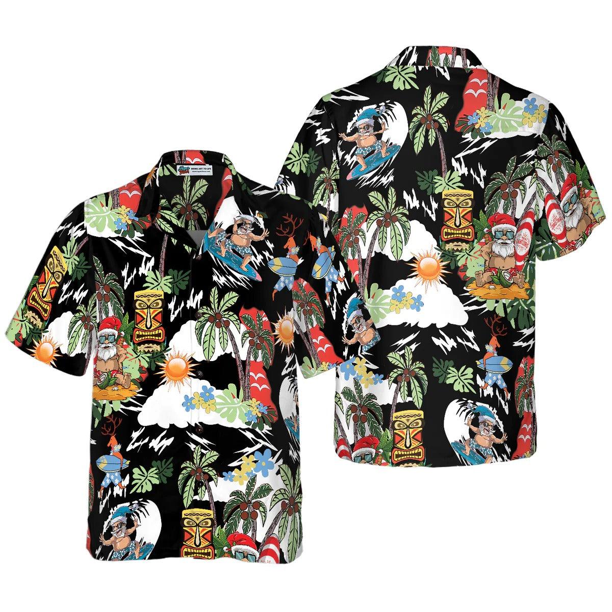 Merry Christmas Santa Claus Surf Hawaiian Shirt - Perfect Gift For Lover, Friend, Family - Image 4