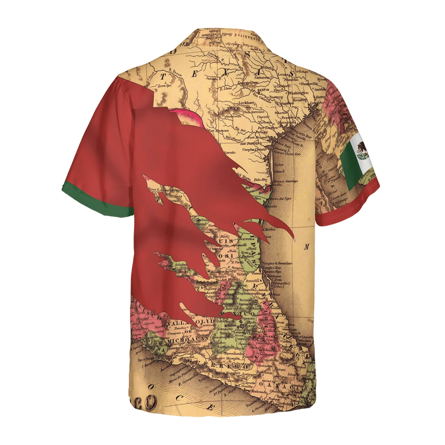 Mexico Map Flag Proud Hawaiian Shirt, Colorful Summer Aloha Shirts For Men Women, Perfect Gift For Husband, Wife, Friend, Family - Image 2