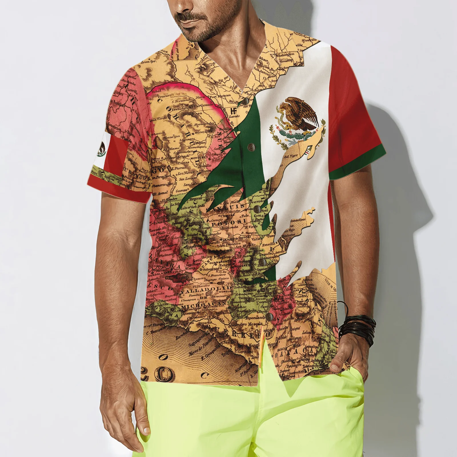 Mexico Map Flag Proud Hawaiian Shirt, Colorful Summer Aloha Shirts For Men Women, Perfect Gift For Husband, Wife, Friend, Family - Image 3