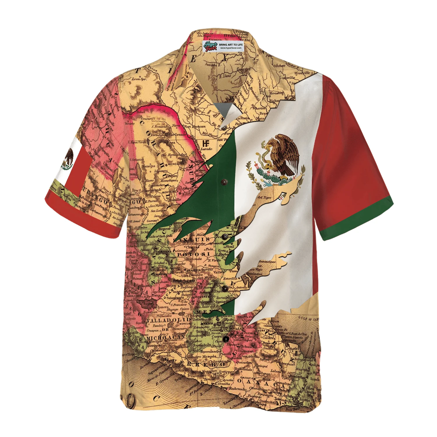 Mexico Map Flag Proud Hawaiian Shirt, Colorful Summer Aloha Shirts For Men Women, Perfect Gift For Husband, Wife, Friend, Family - Image 4