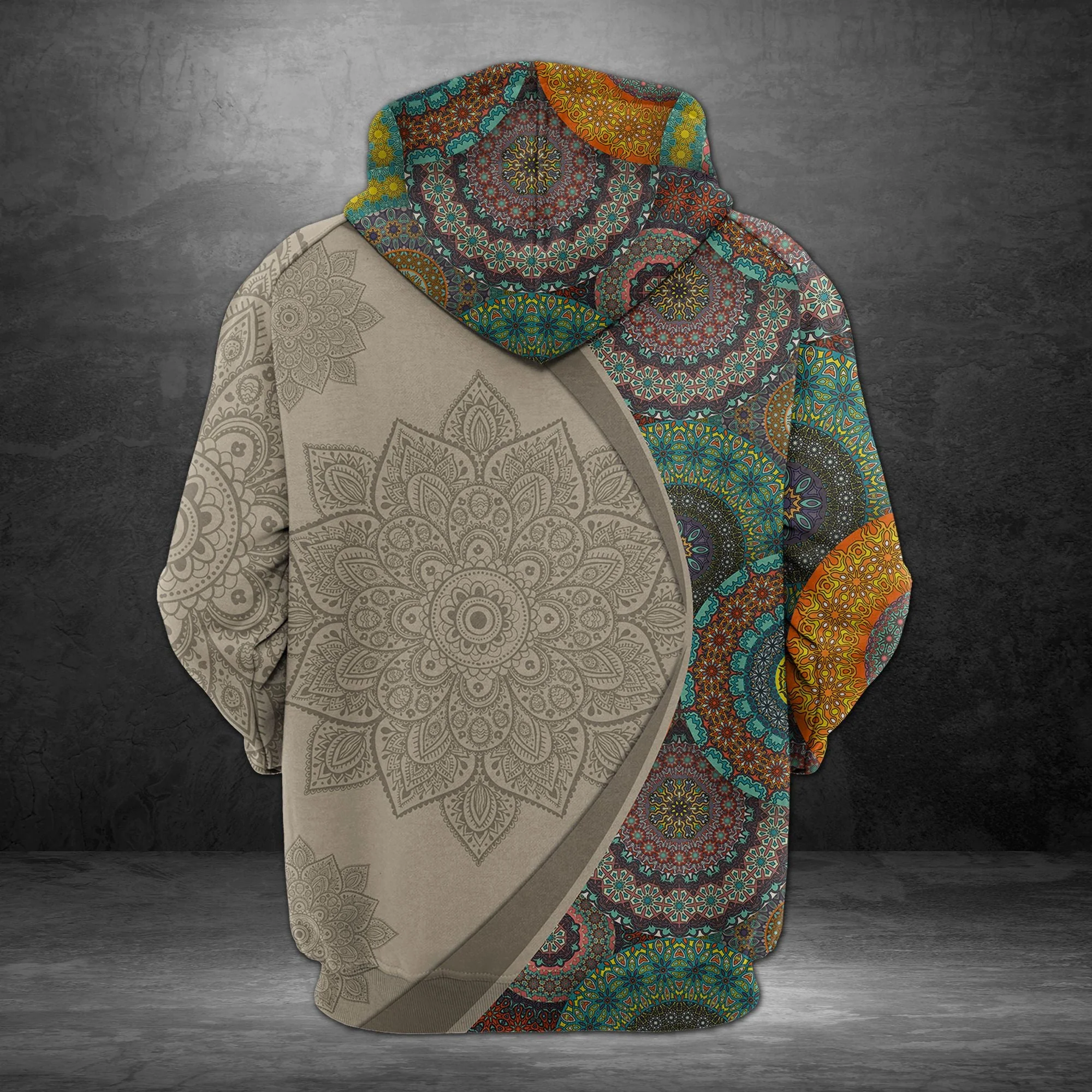 Michigan Mandala Pattern Pullover Premium Hoodie, Perfect Outfit For Men And Women On Christmas New Year Autumn Winter - Image 3