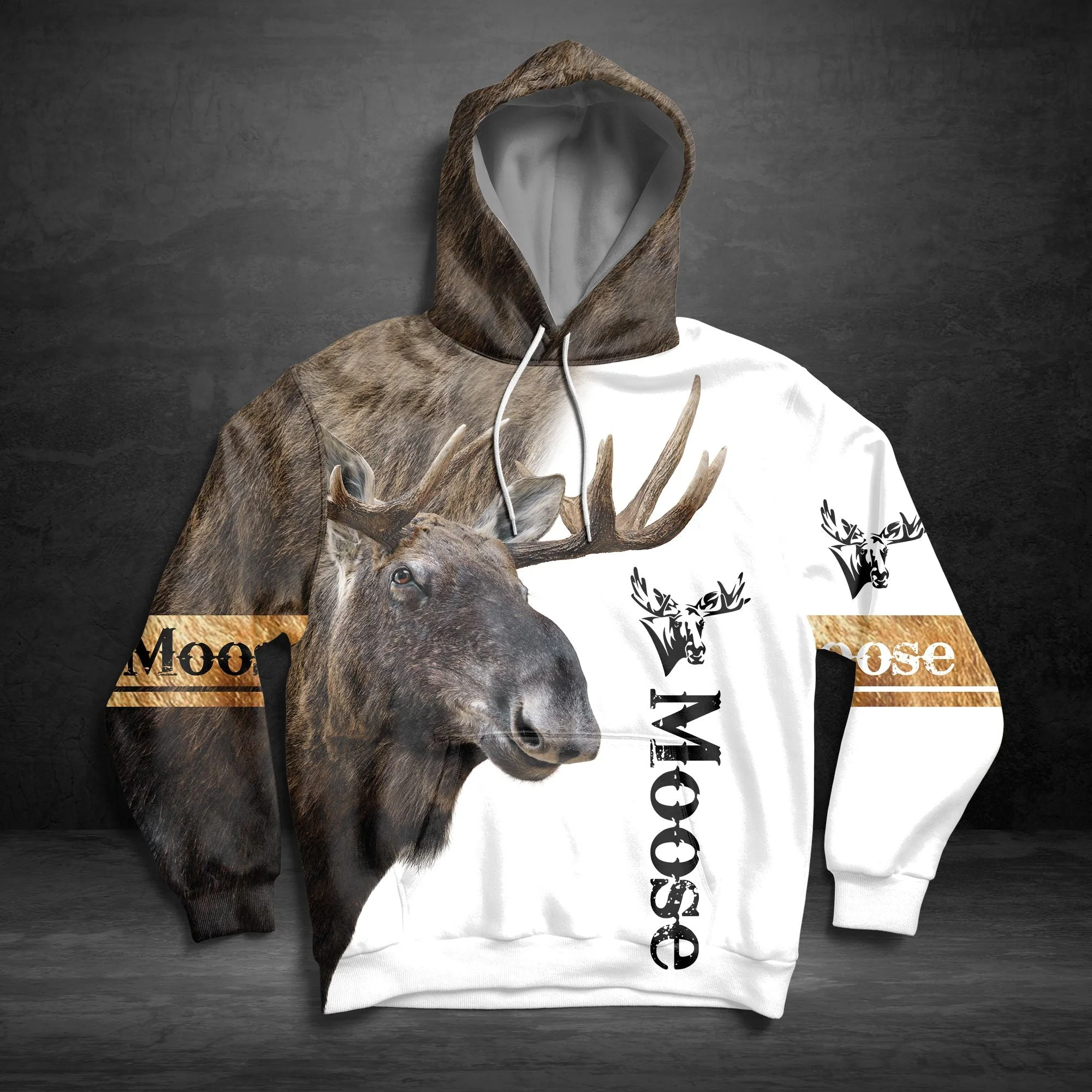 Moose Pullover Premium Hoodie, Perfect Outfit For Men And Women On Christmas New Year Autumn Winter - Image 4