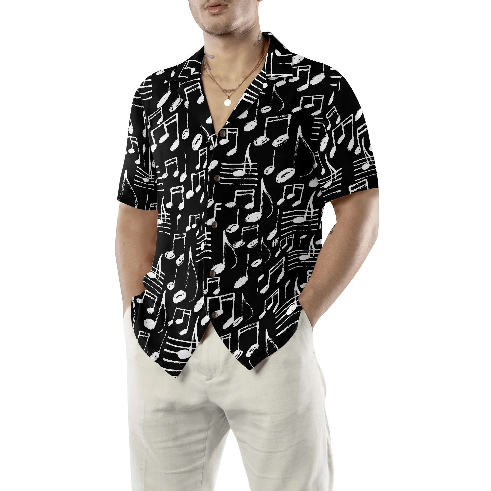 Music Hawaiian Shirt, Colorful Summer Aloha Shirt For Men Women, Perfect Gift For Friend, Family, Husband, Wife, Boyfriend, Girlfriend - Image 3