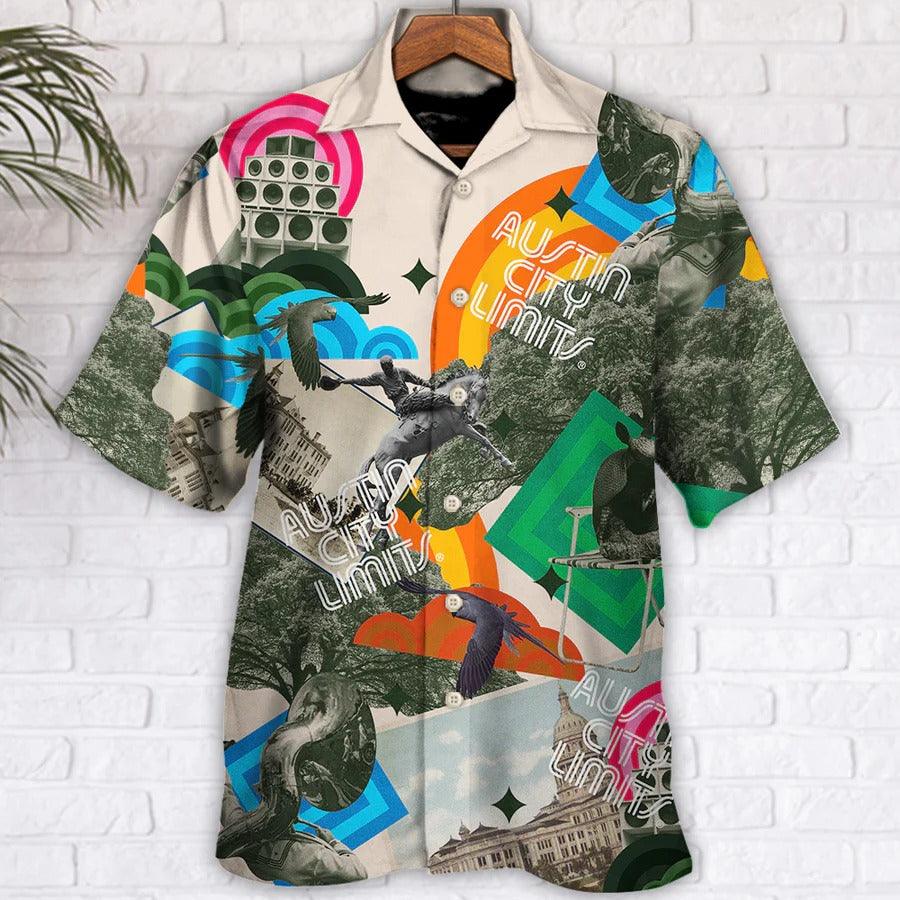 Music Hawaiian Shirt, Music Event Austin City Limits Hawaiian Shirt, Music Festival Famous Place Aloha Shirt For Men - Perfect Gift For Music Lovers - Image 2