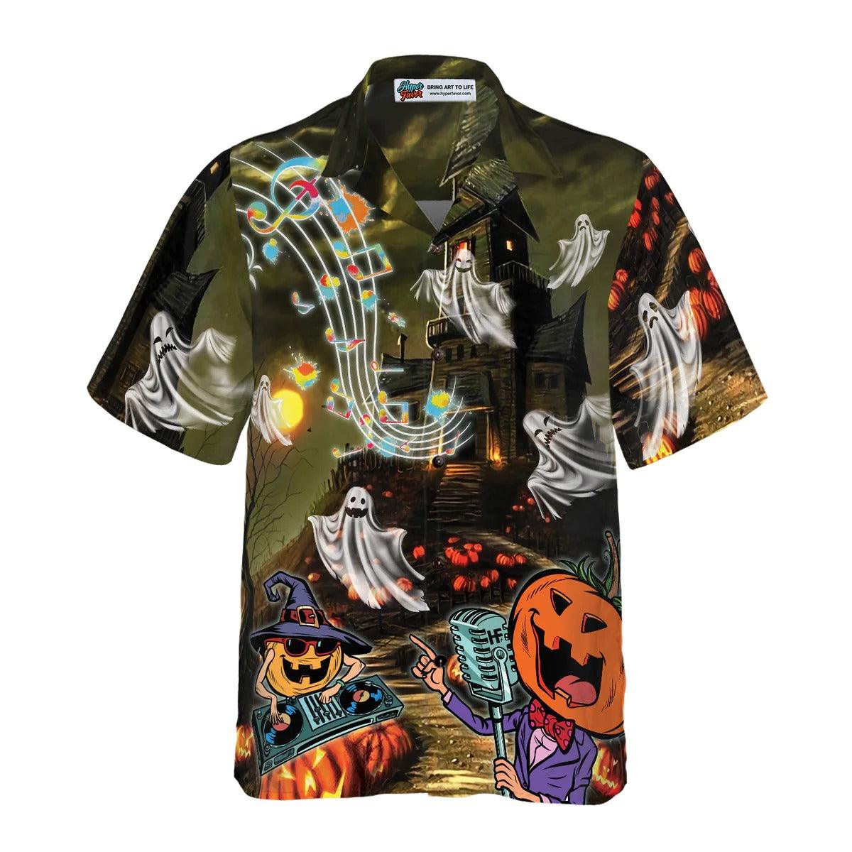 Music Night Halloween Hawaiian Shirt, Halloween Shirt For Men And Women - Perfect Gift For Lover, Friend, Family