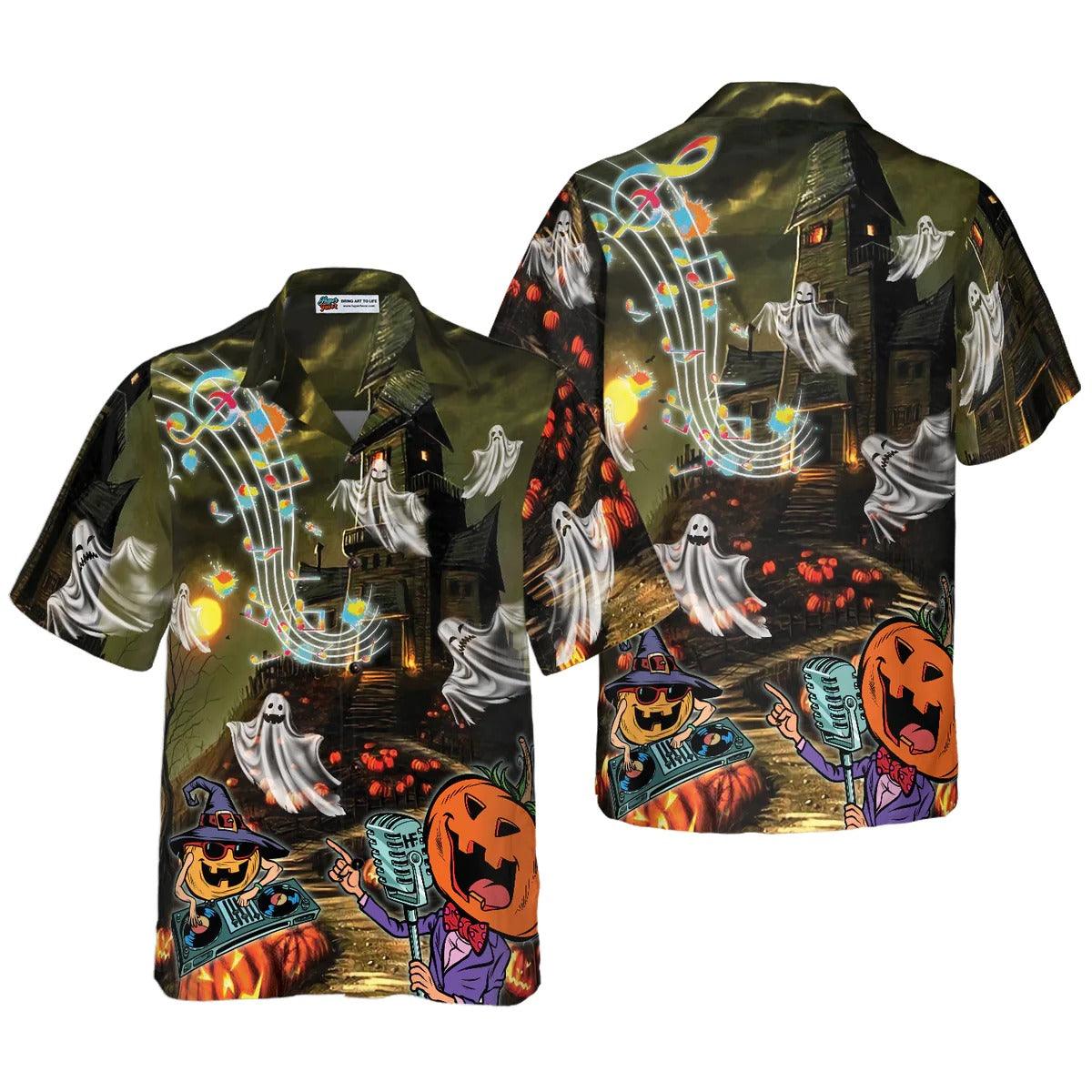 Music Night Halloween Hawaiian Shirt, Halloween Shirt For Men And Women - Perfect Gift For Lover, Friend, Family - Image 3