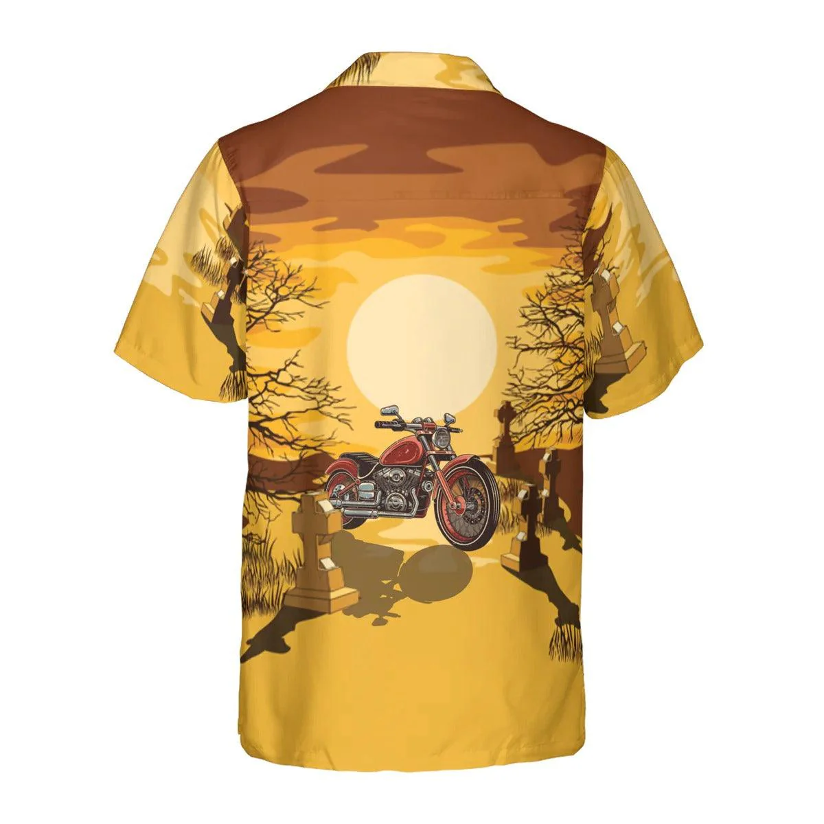 My Broom Broke So I Ride Motorcycle Halloween Hawaiian Shirt, Halloween Shirt For Men And Women - Perfect Gift For Lover, Friend, Family - Image 2