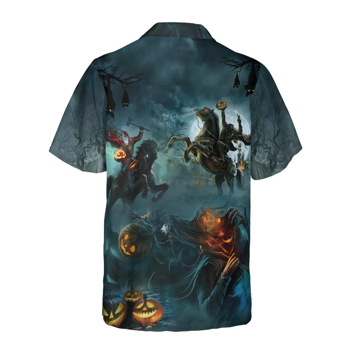 My Head Is Missing Hawaiian Shirt, Pumpkin Hawaiian Shirt, Horseman Hawaiian Shirt - Perfect Gift For Lover, Friend, Family - Image 4
