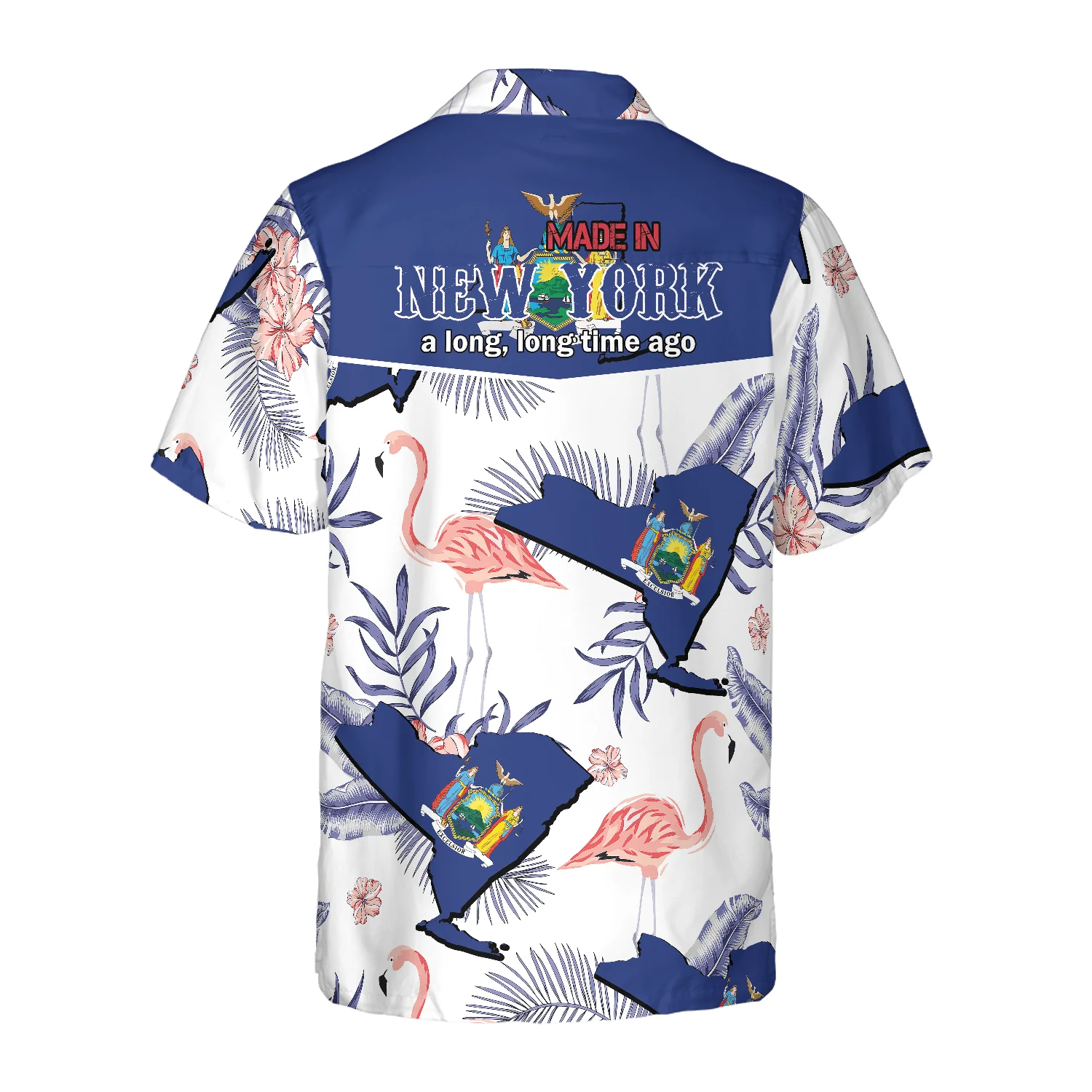 New York Made In Long Time Hawaiian Shirt, Colorful Tropical Summer Aloha Shirts For Men Women, Perfect Gift For Husband, Wife, Friend, Family - Image 2