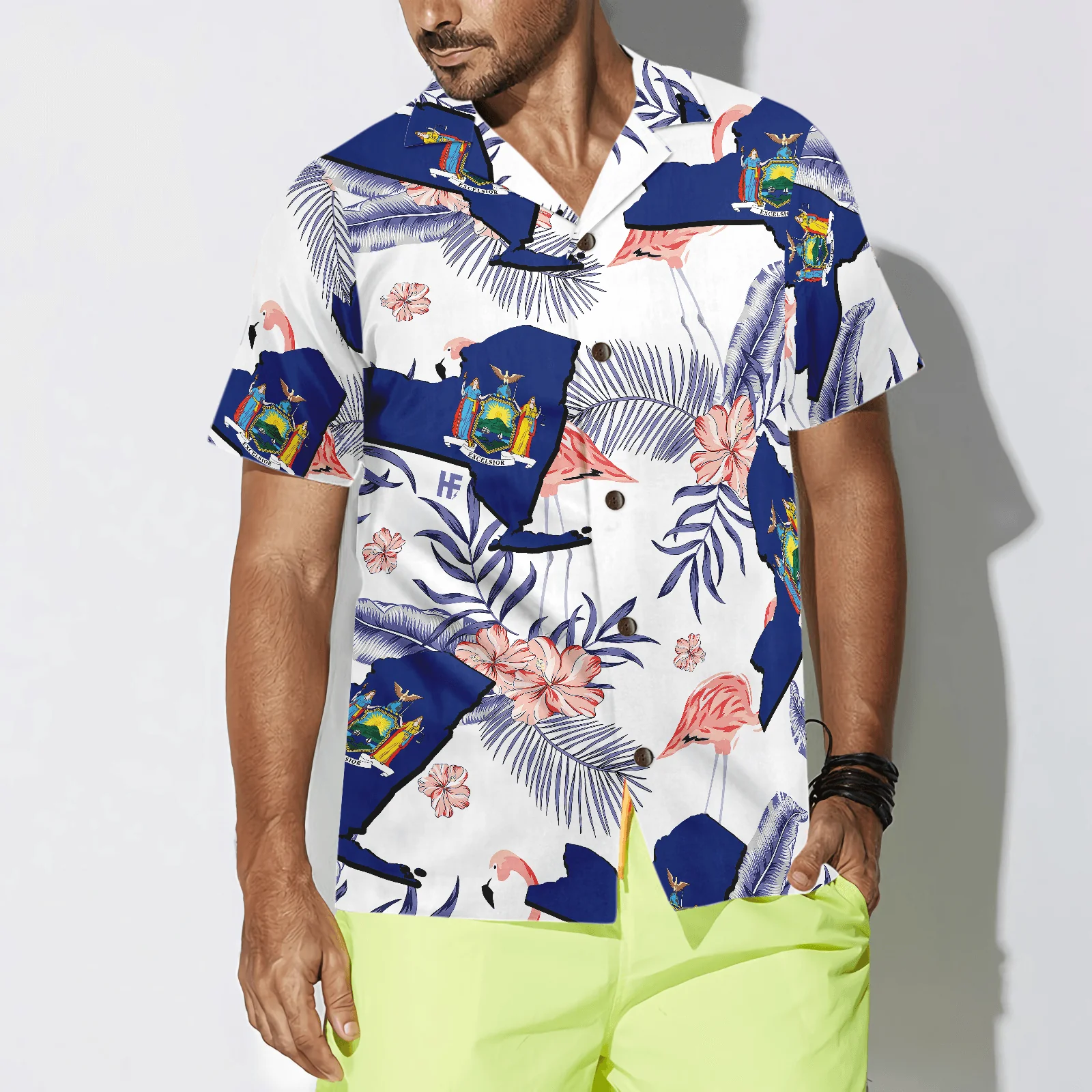 New York Made In Long Time Hawaiian Shirt, Colorful Tropical Summer Aloha Shirts For Men Women, Perfect Gift For Husband, Wife, Friend, Family - Image 4