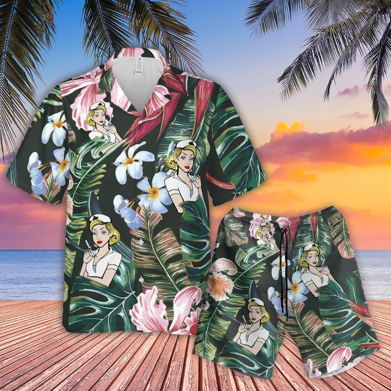 Nurse Aloha Hawaiian Shirts For Summer, Tropical Hawaiian Clothing Men Women For Nurse Beach, Gift For Nurse, Friend, Family, Nurse Lovers - Image 3