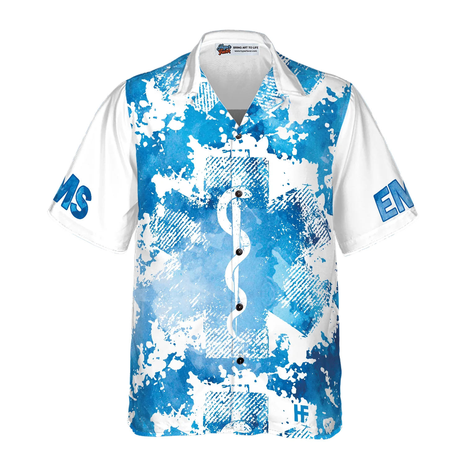 Paramedic Hawaiian Shirt, EMS Here To Save Your Ass Not Kiss It Paramedic Shirt For Men - Perfect Gift For Paramedic, Husband, Boyfriend, Friend, Family - Image 3