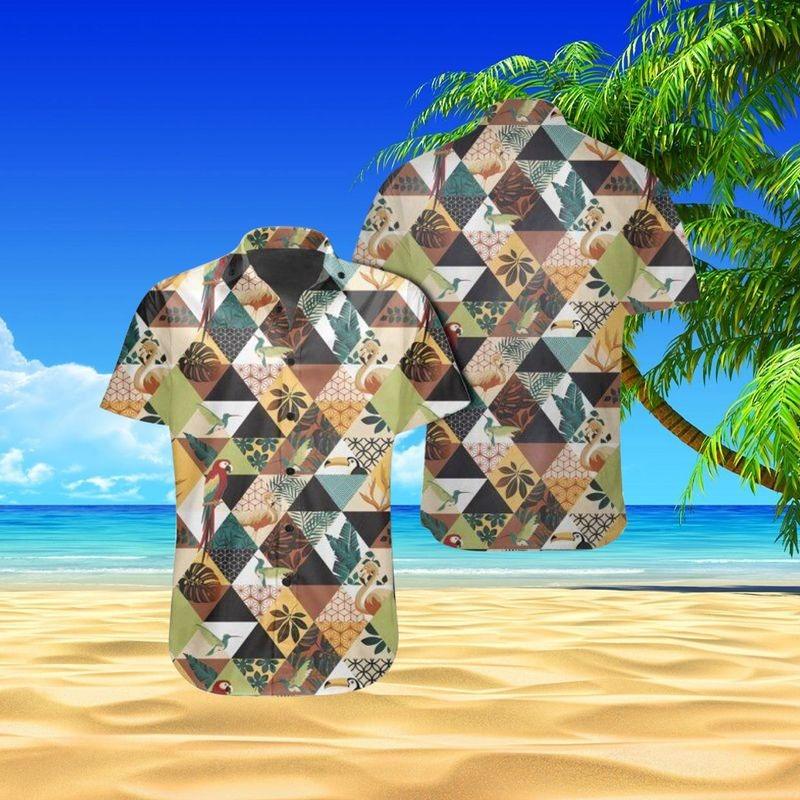 Parrot Aloha Hawaiian Shirt - Tropical Jungle Parrots Hawaiian Shirt, Tropical Leaves Hawaiian Shirt For Men & Women, Parrot Lover