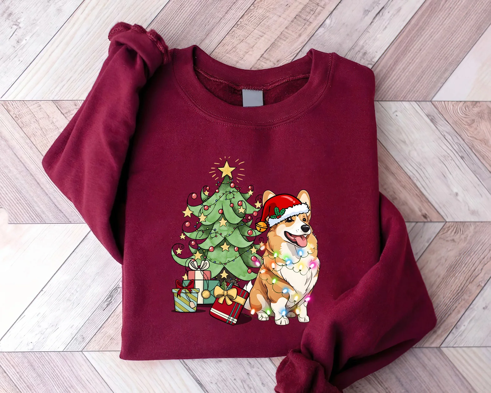 Pembroke Welsh Corgi Sweatshirt, Funny Corgi Christmas Sweatshirt, Christmas Dog Shirt - Best Gift For Dog Lover, Corgi Lover - Image 2