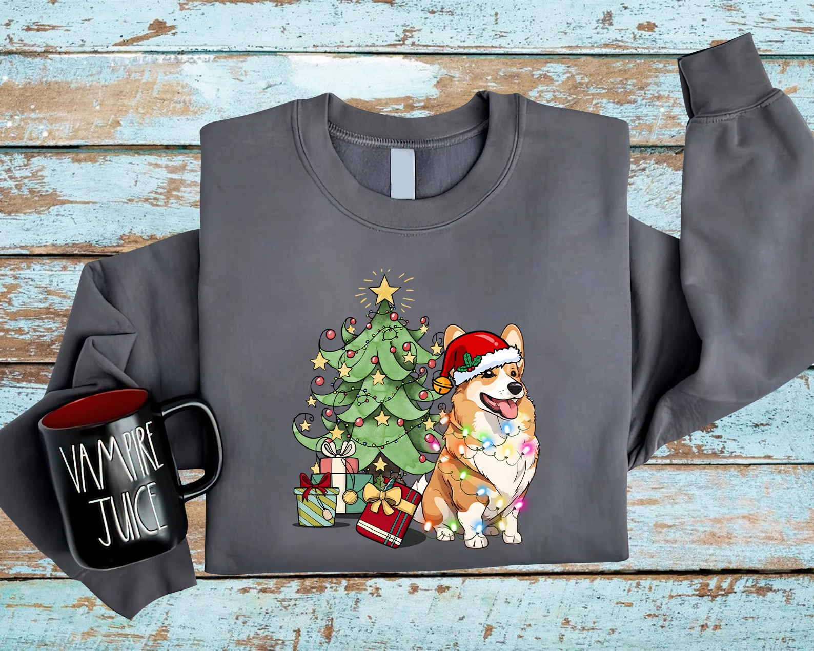Pembroke Welsh Corgi Sweatshirt, Funny Corgi Christmas Sweatshirt, Christmas Dog Shirt - Best Gift For Dog Lover, Corgi Lover - Image 3