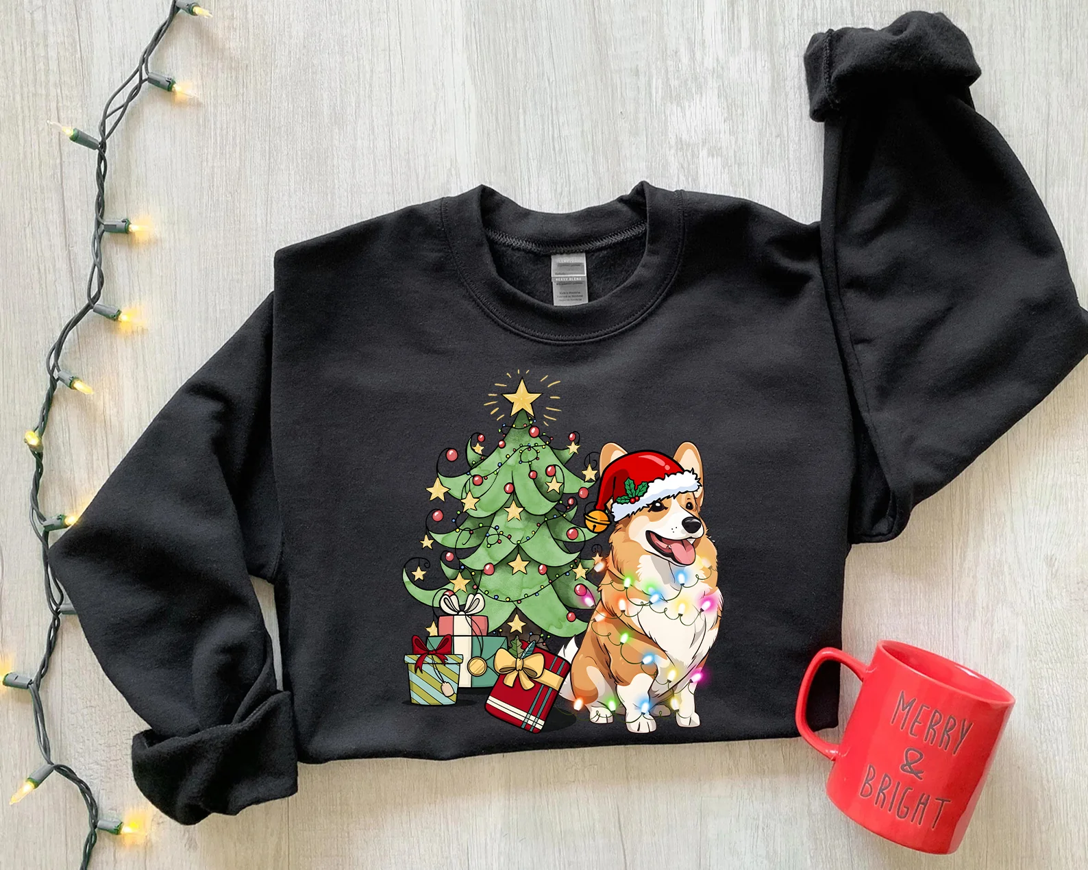 Pembroke Welsh Corgi Sweatshirt, Funny Corgi Christmas Sweatshirt, Christmas Dog Shirt - Best Gift For Dog Lover, Corgi Lover - Image 4