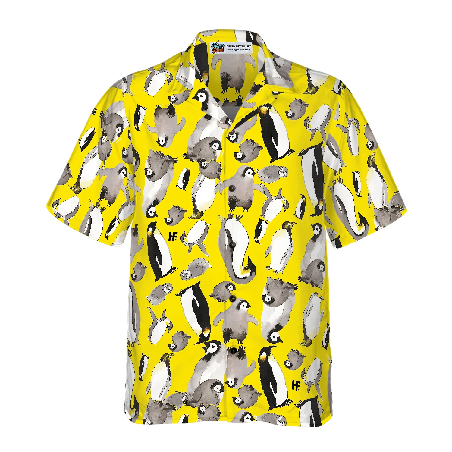 Penguin Family Hawaiian Shirt, Colorful Summer Aloha Shirts For Men Women, Perfect Gift For Husband, Wife, Boyfriend, Friend - Image 3