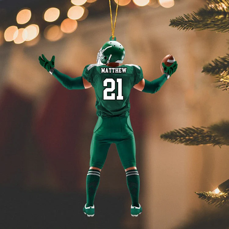 Personalized Ornament American Football Acrylic Ornament, Christmas Ornament For Football Player, Football Lovers - Image 3