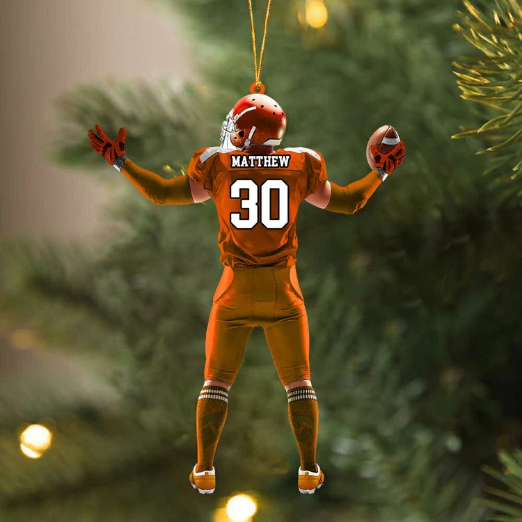 Personalized Ornament American Football Acrylic Ornament, Christmas Ornament For Football Player, Football Lovers - Image 6