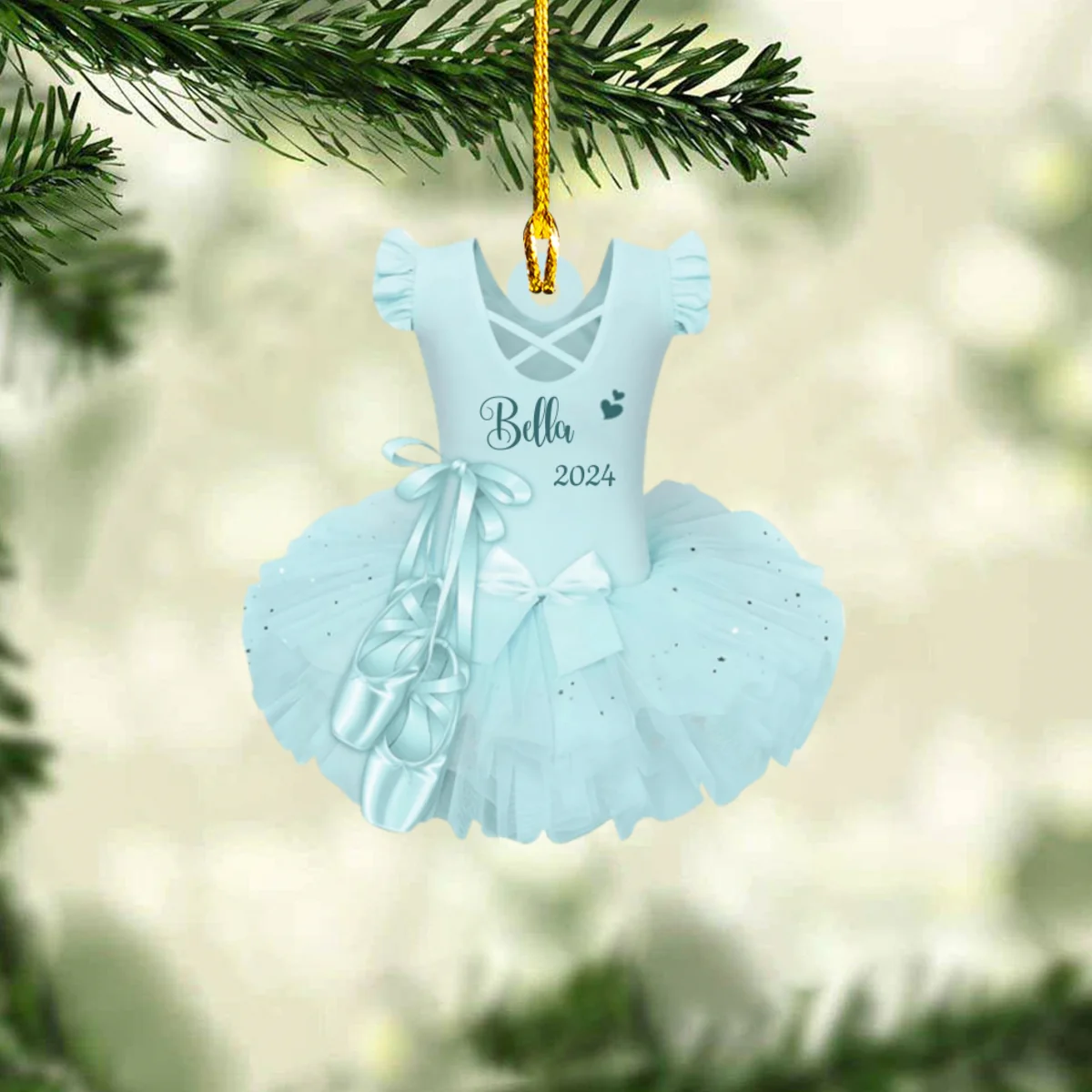 Personalized Ballet Dress Flat Acrylic Ornament, Meaningful Ornament Gifts For Ballet Dancers, Ballerina, Daughter - Image 3