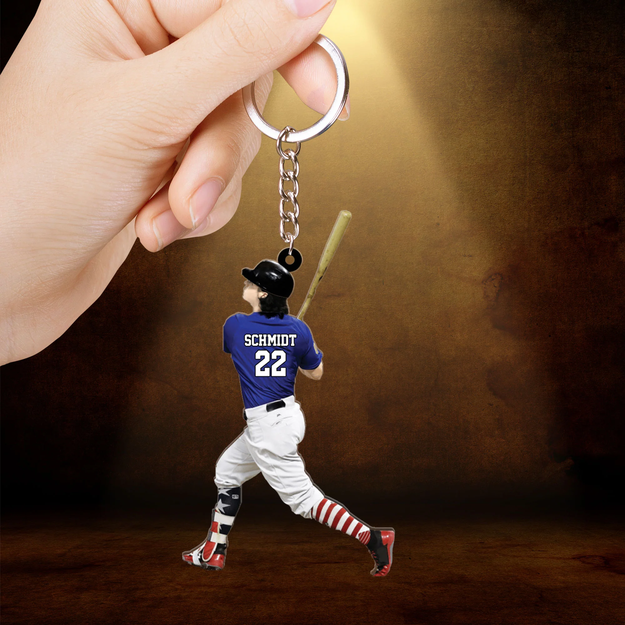 Personalized Baseball Player Christmas Acrylic Ornament - Great Gift Idea For Baseball Lovers - Image 5