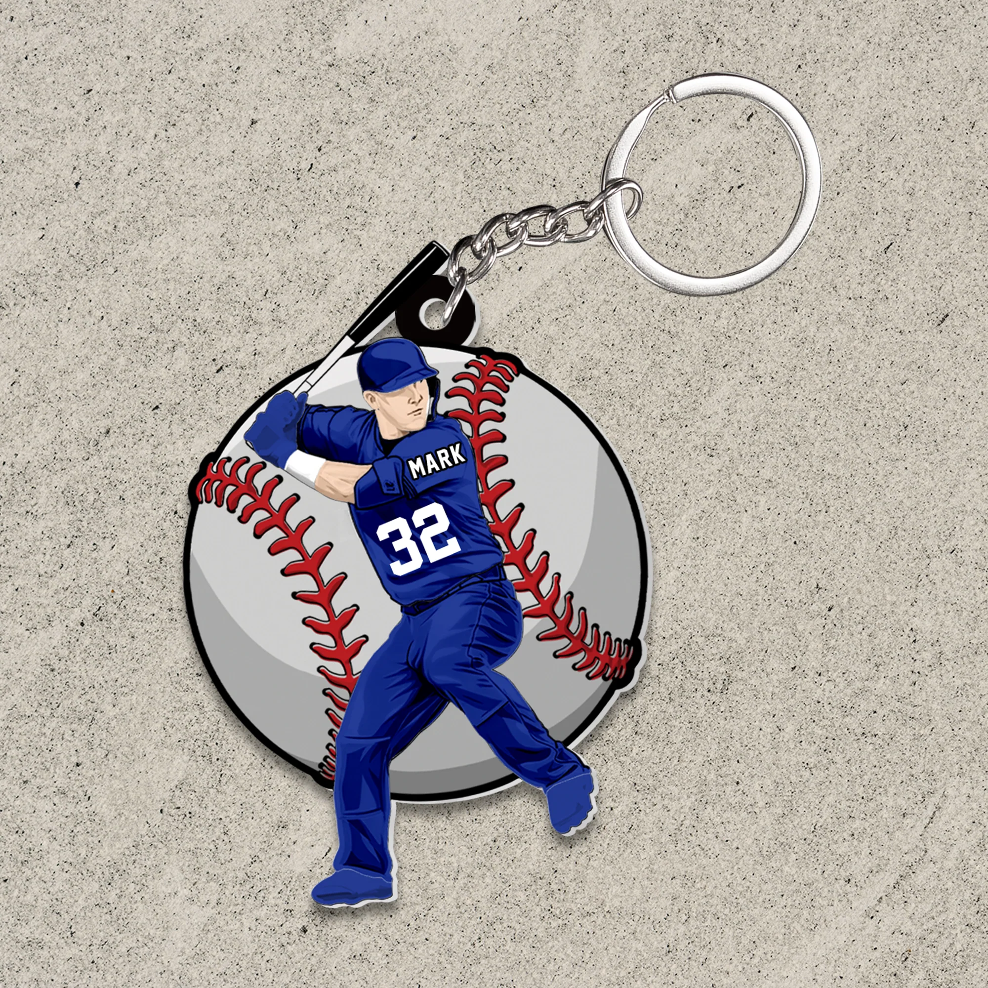 Personalized Baseball Player With Ball Flat Acrylic Ornament, Meaningful Christmas Ornament Gift For Grandson, Son - Image 3