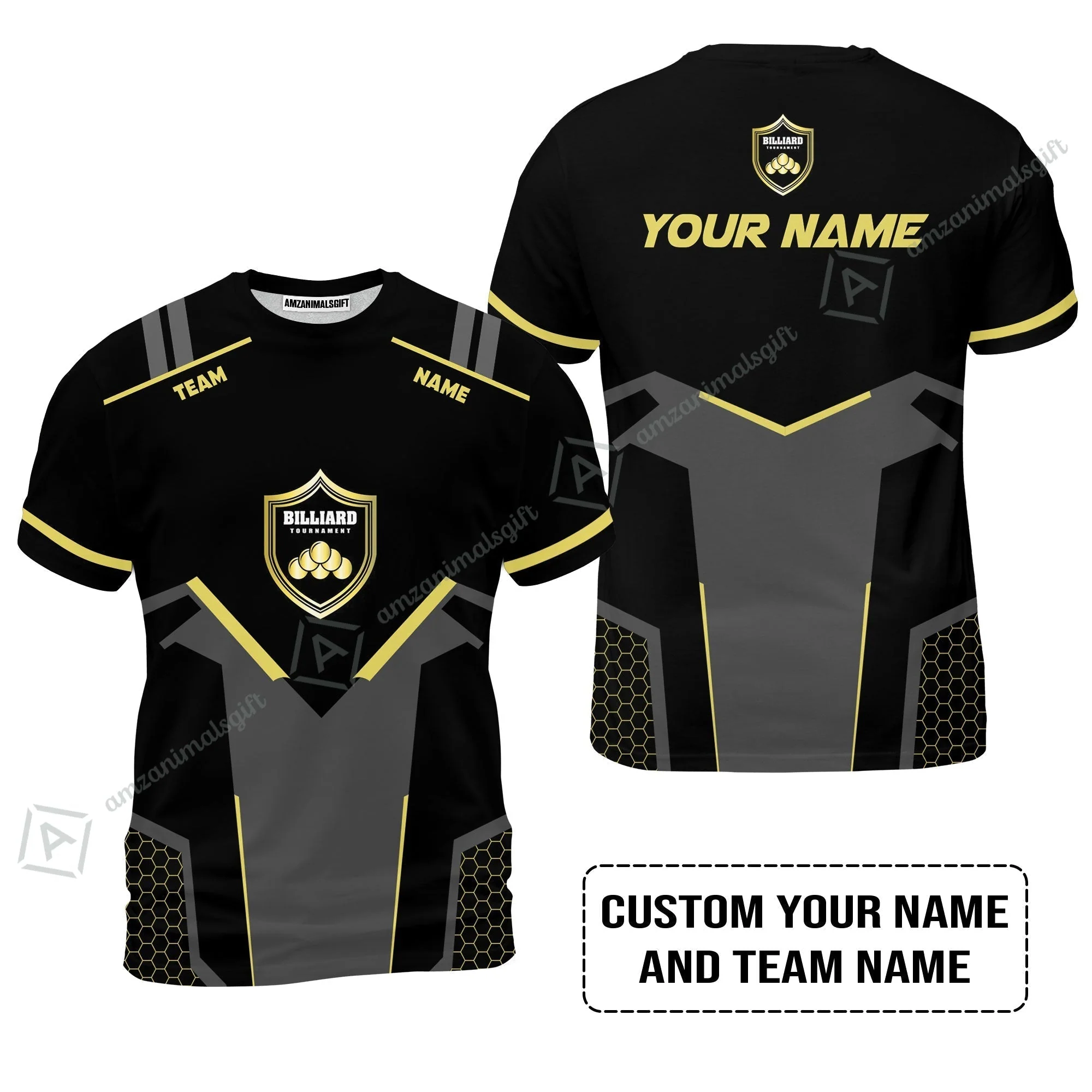 Personalized Billiards Women Polo Shirt, Golden Team Billiards Team Custom Women Polo Shirt - Image 8