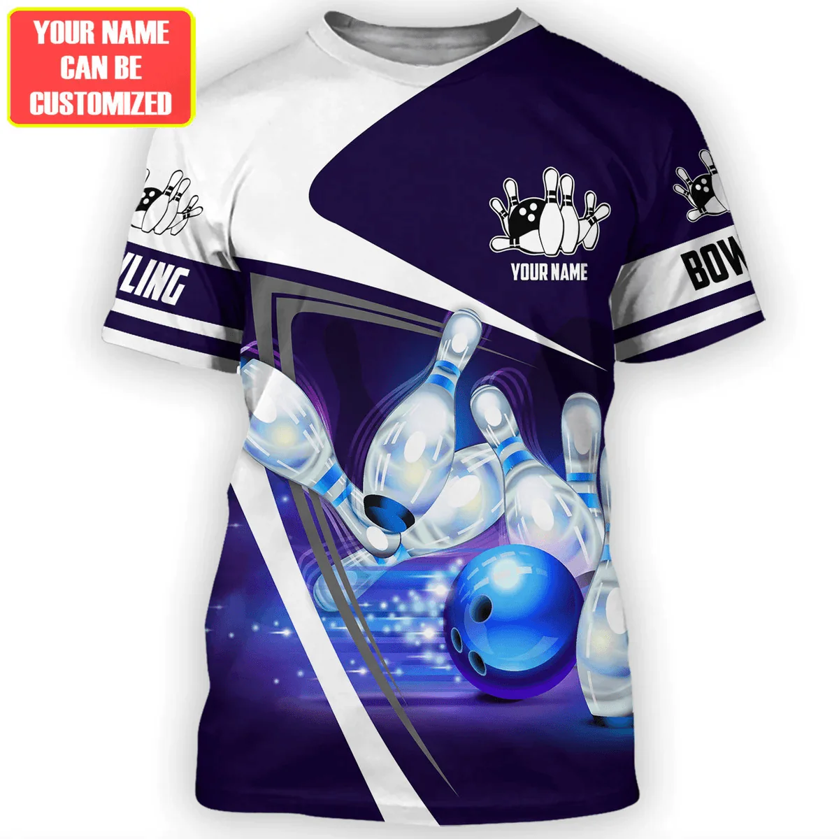 Personalized Bowling T Shirt, Custom Name Bowling T Shirt, Team Player Uniform Shirt - Best Gift For Men, Bowling Lovers, Bowlers