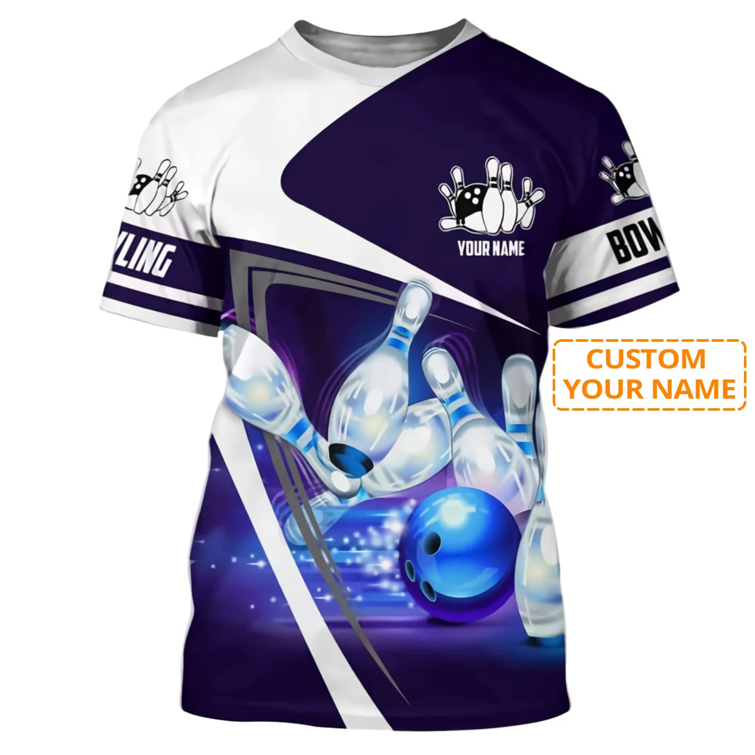 Personalized Bowling T Shirt, Custom Name Bowling T Shirt, Team Player Uniform Shirt - Best Gift For Men, Bowling Lovers, Bowlers - Image 2