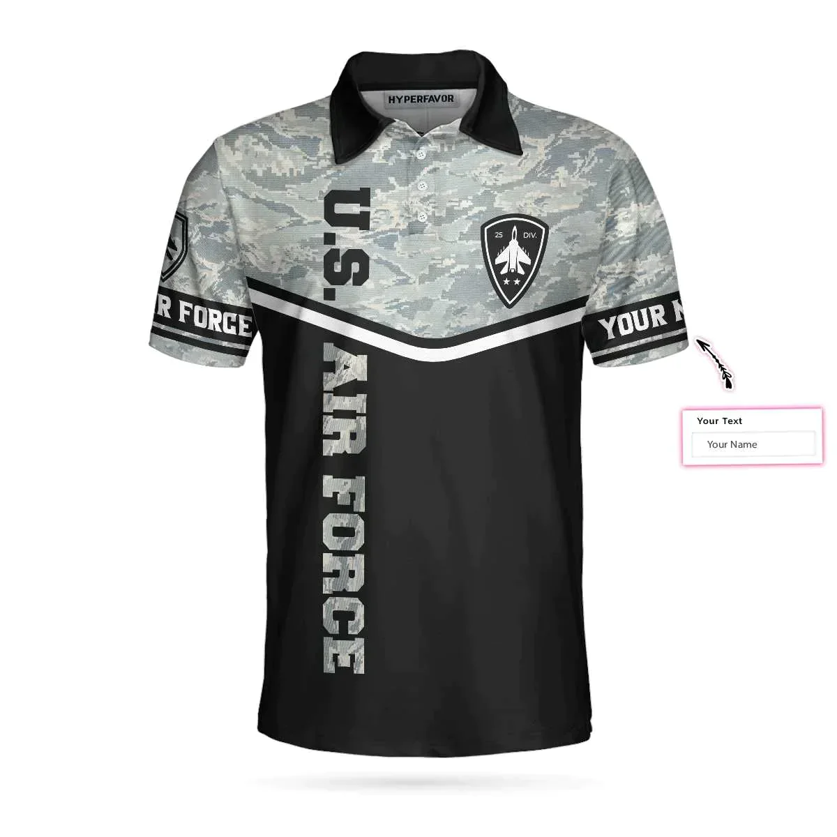 Personalized Camouflage Men Polo Shirt, Less Than 1% Of Americans Have Ever Seen The Sunset From A USAF Aircraft I Have Custom Shirt For Male - Image 2