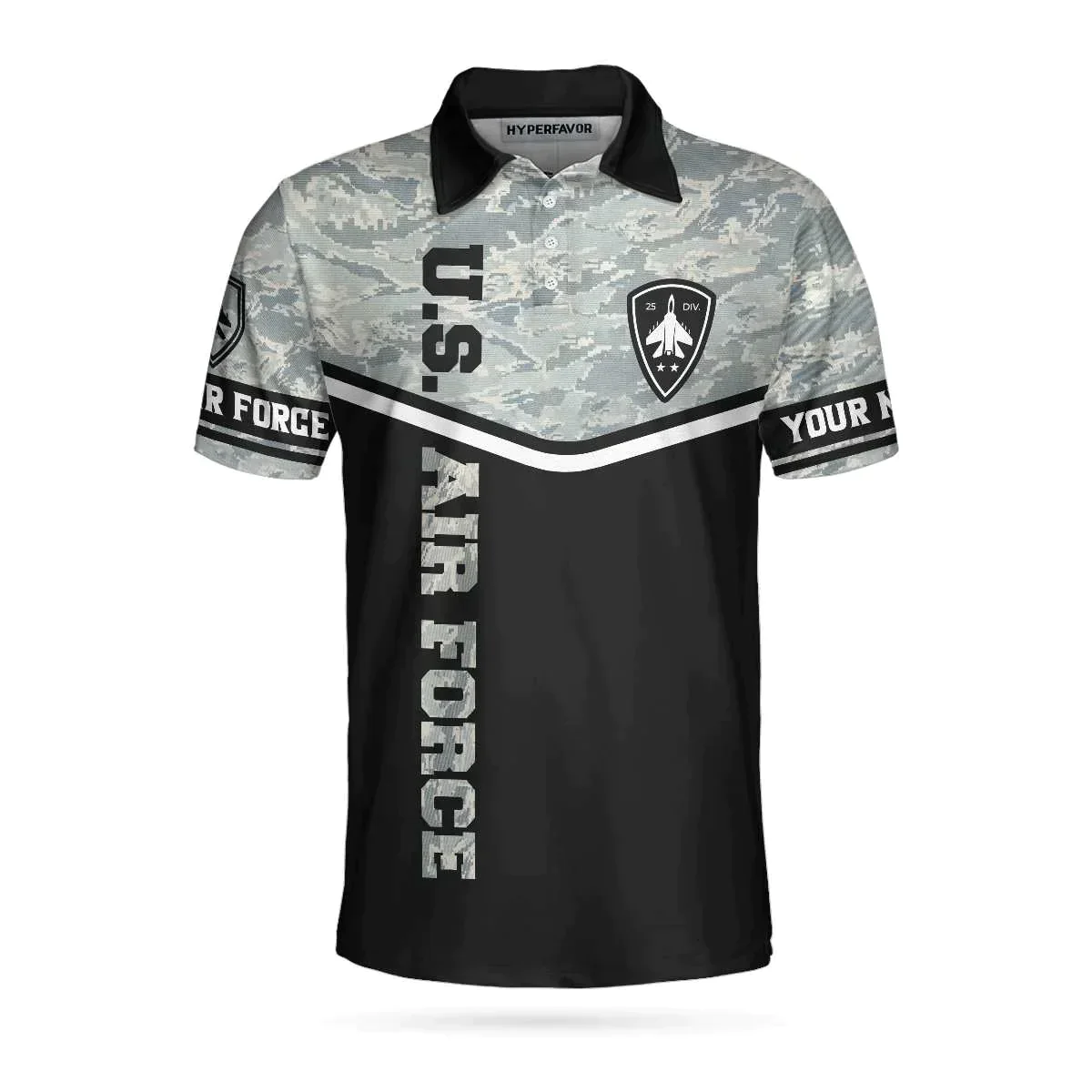 Personalized Camouflage Men Polo Shirt, Less Than 1% Of Americans Have Ever Seen The Sunset From A USAF Aircraft I Have Custom Shirt For Male - Image 4