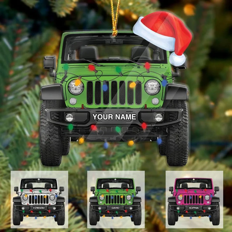Personalized Car Lovers Christmas Acrylic Ornament, Xmas Tree Decor - Best Gift For Car Lovers, Christmas - Image 6
